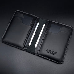 Bellicose Classic Vertical Bifold Wallet - Black