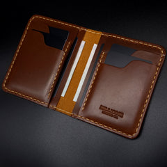 Bellicose Classic Vertical Bifold Wallet - Brown