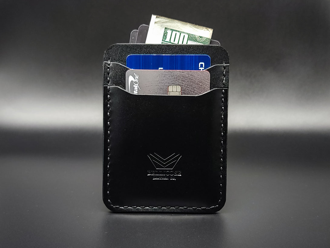 Vertical Five Pocket Wallet - Black