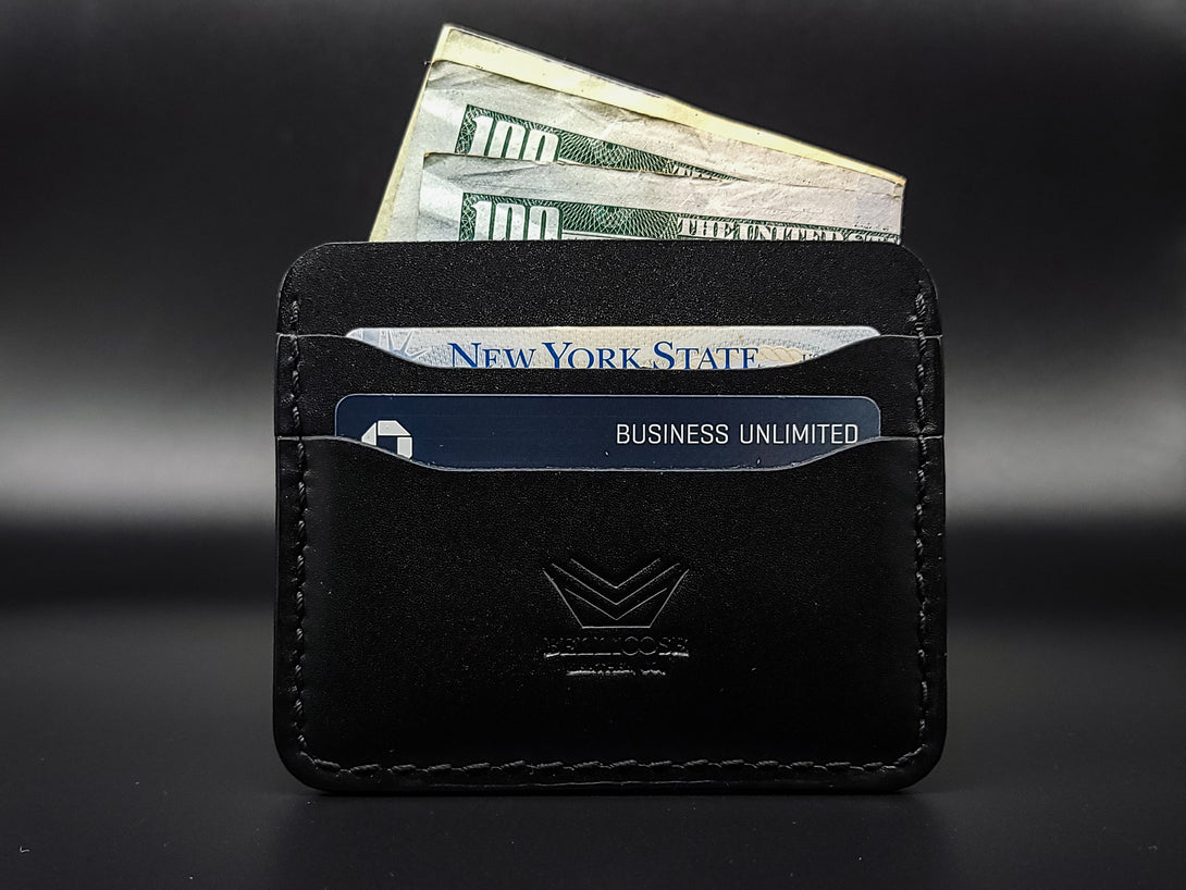 Horizontal Five Pocket Wallet - Black