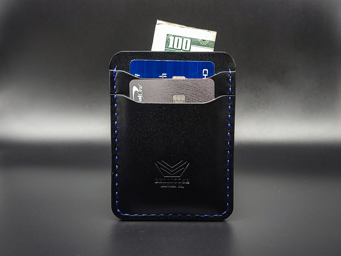 Vertical Five Pocket Wallet - Black