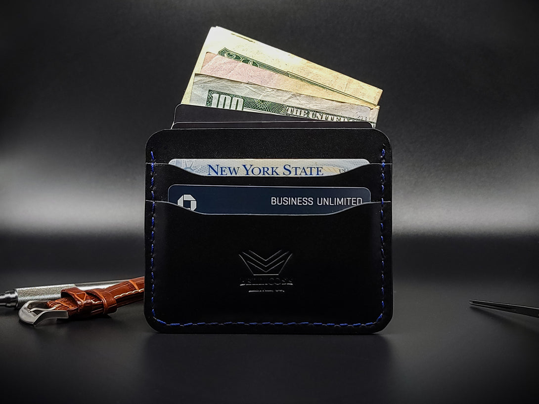 Horizontal Five Pocket Wallet - Black