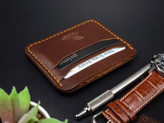 Horizontal Five Pocket Wallet - Dark Brown