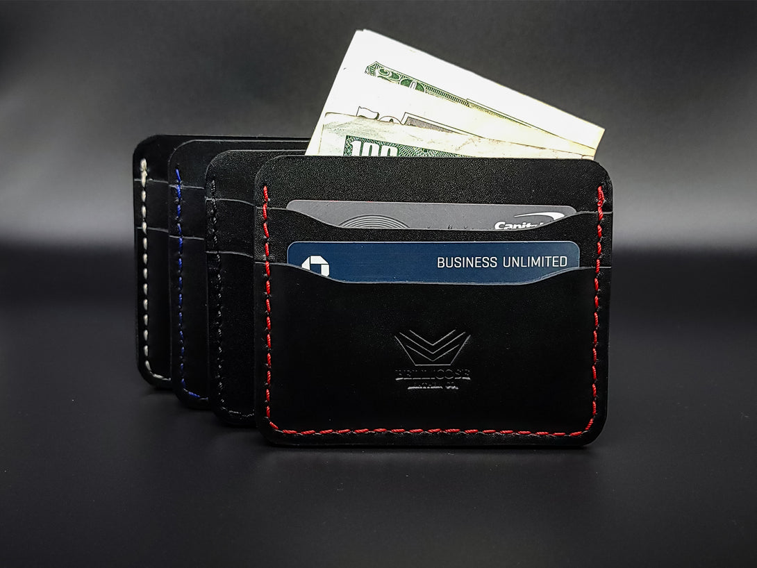 Horizontal Five Pocket Wallet - Black