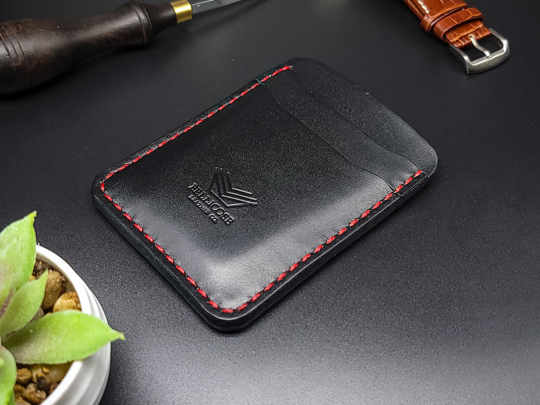 Vertical Five Pocket Wallet - Black