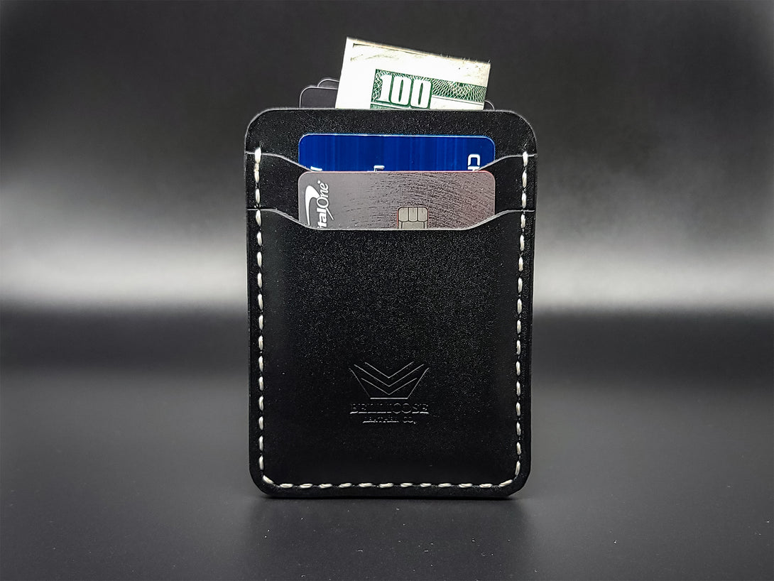 Vertical Five Pocket Wallet - Black