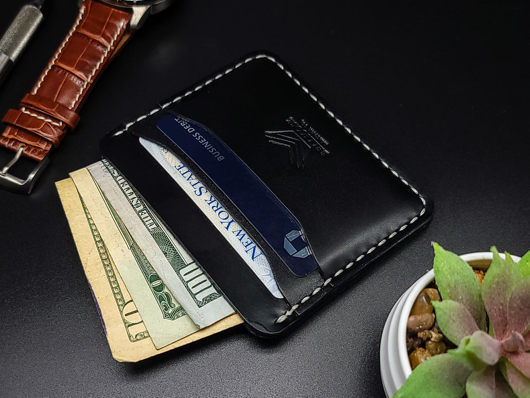 Horizontal Five Pocket Wallet - Black