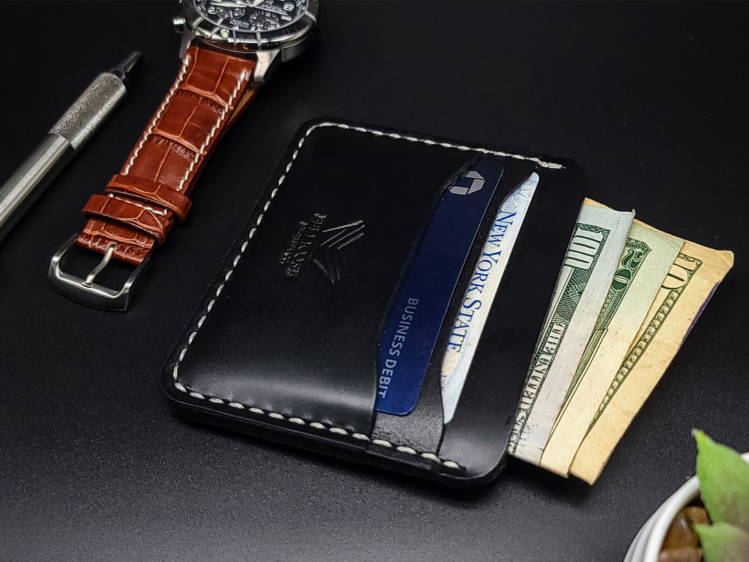 Horizontal Five Pocket Wallet - Black