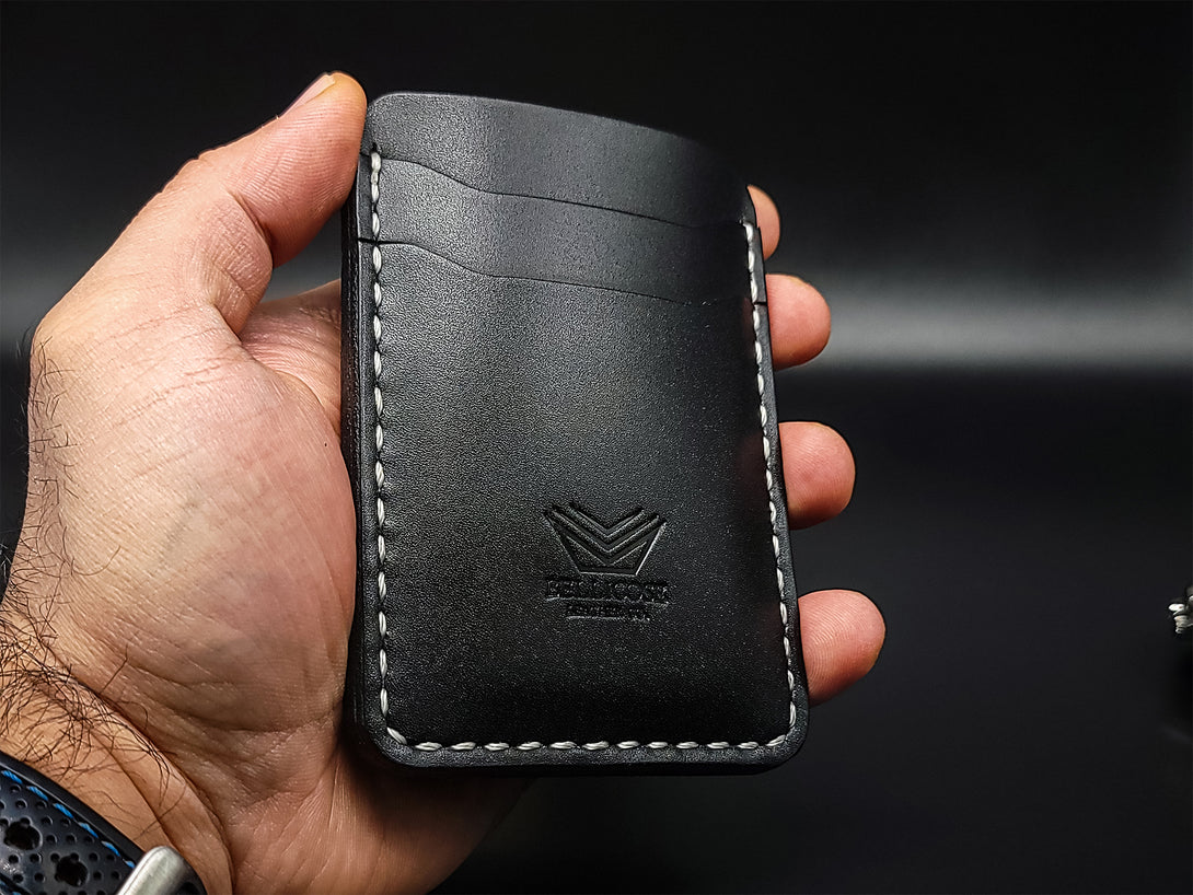 Vertical Five Pocket Wallet - Black