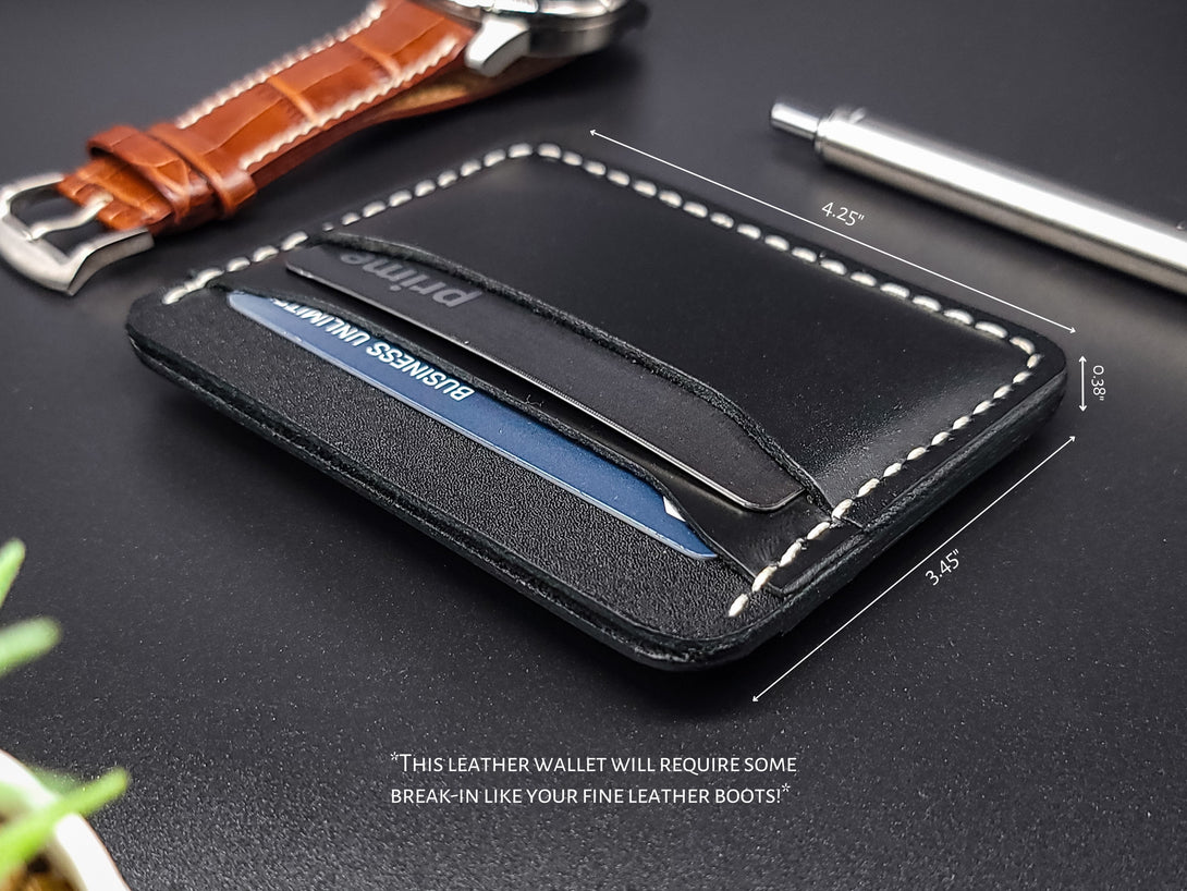 Horizontal Five Pocket Wallet - Black